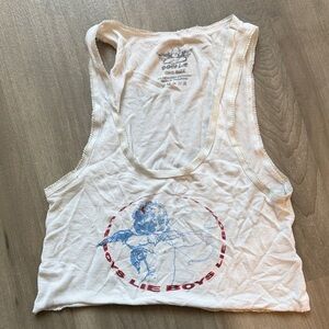 Boys Lie White Graphic Tank Top
